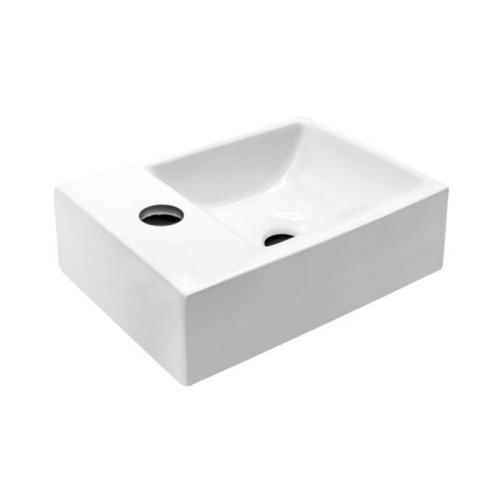 Lavabo Rechth. Kraangat Links 30x19x10.5cm