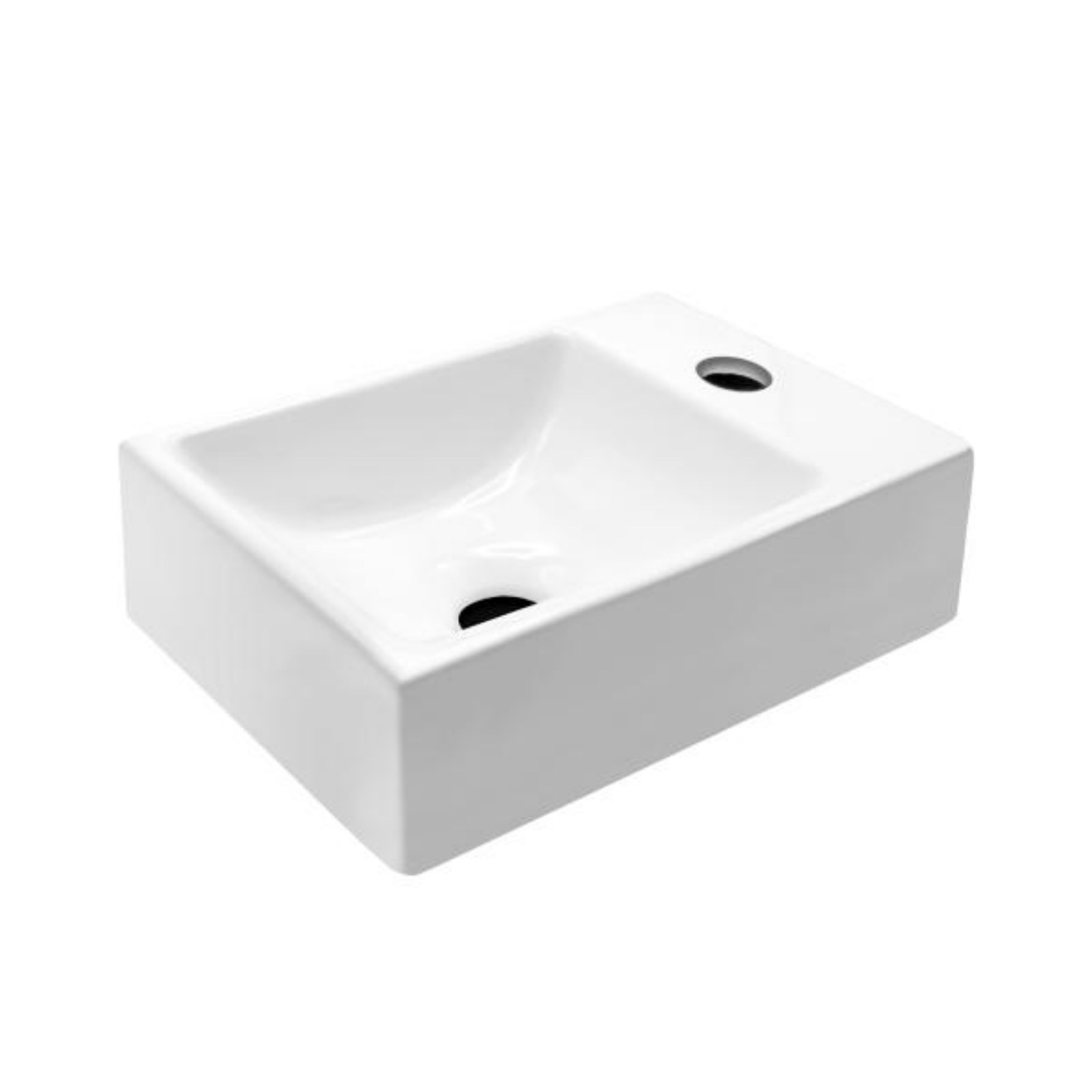 Lavabo Rechth. Kraangat Rechts 30x19x10.5cm
