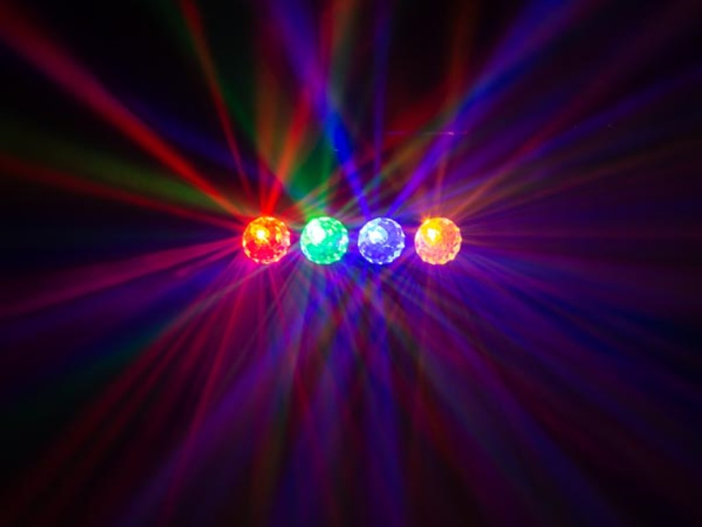 Led Dj Flower Effect 4x3w Rgba 4