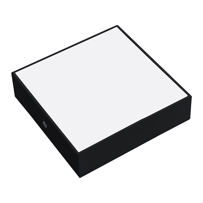 Led Plaffonier Vierkant Sofia 18w 6400k Zwart