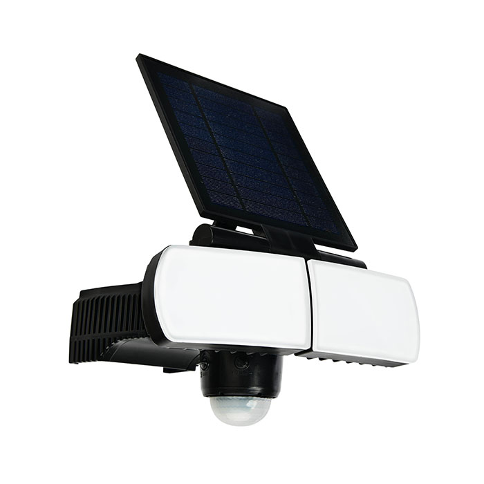 Led Solar Lamp 8w Armor Zwart