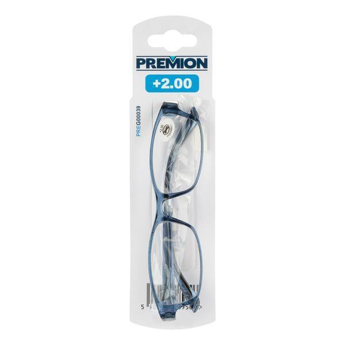 Leesbrillen Model 3 Blauw/zwart +2.00