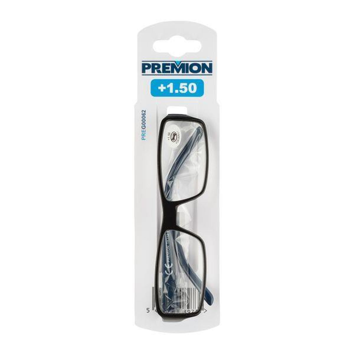 Leesbrillen Model 4 Zwart/blauw +1.50