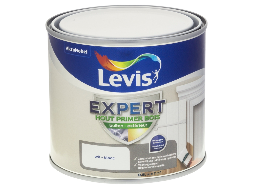 Levis Buiten Lak Primer Wit 0.5 l