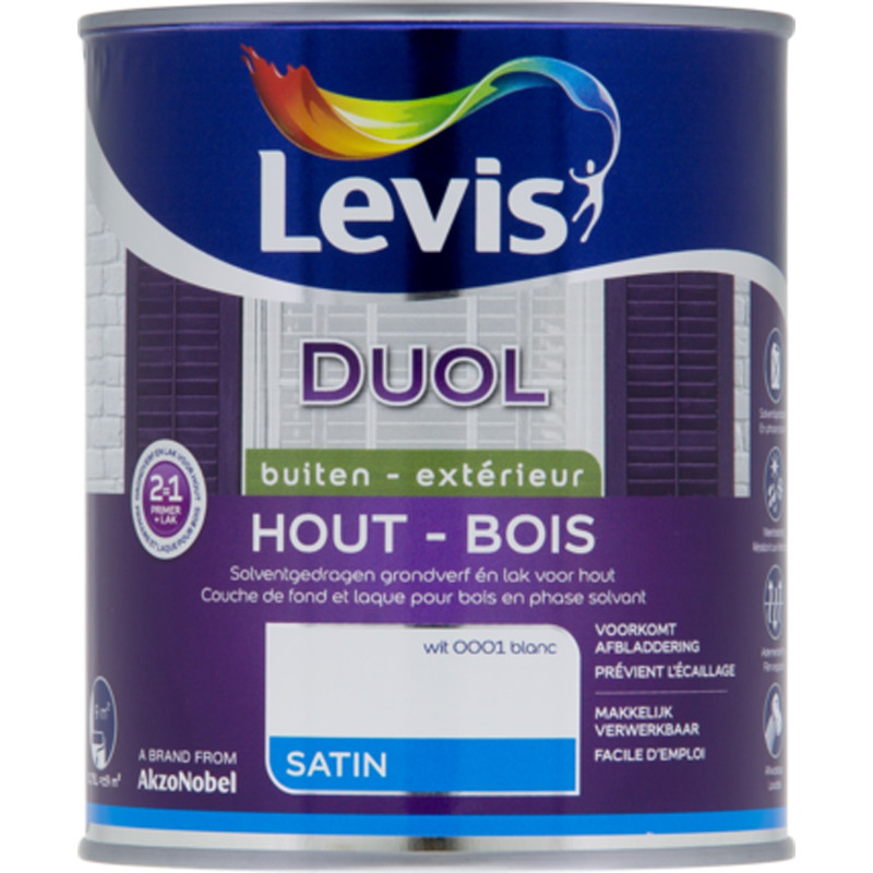 Levis Duol Satin Wit 0.75 l
