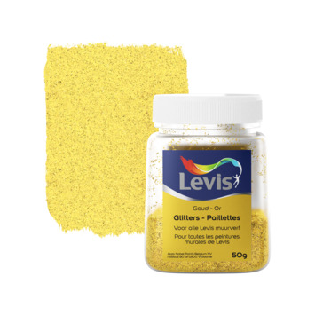 Levis Glitter voor Muurverf Goud 50gr