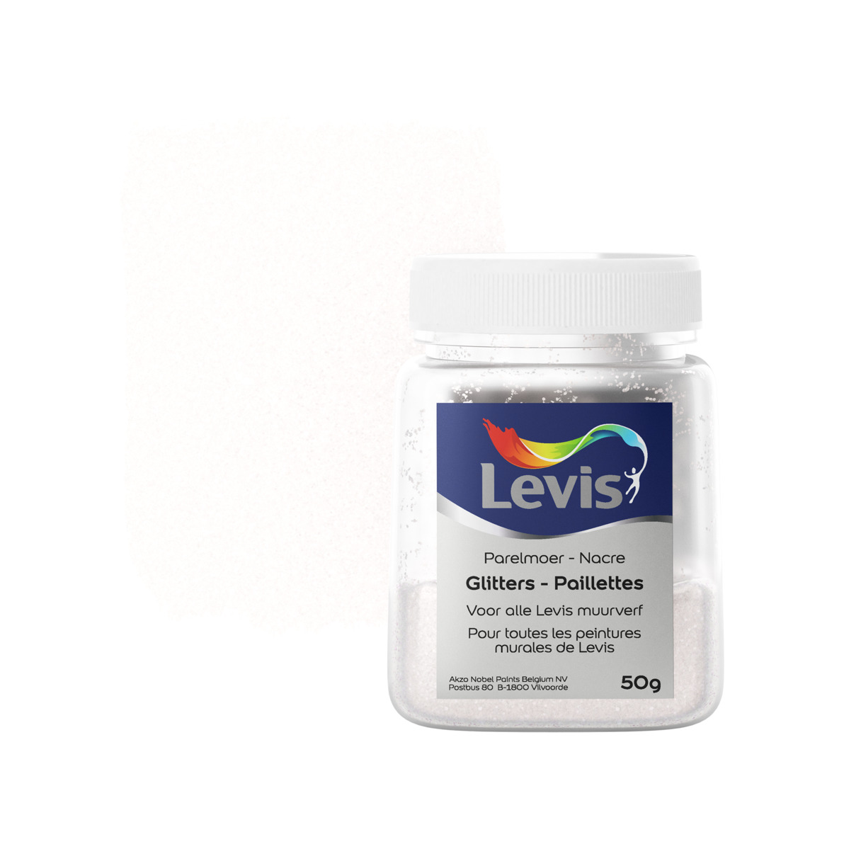 Levis Glitter voor Muurverf Parelmoer 50gr