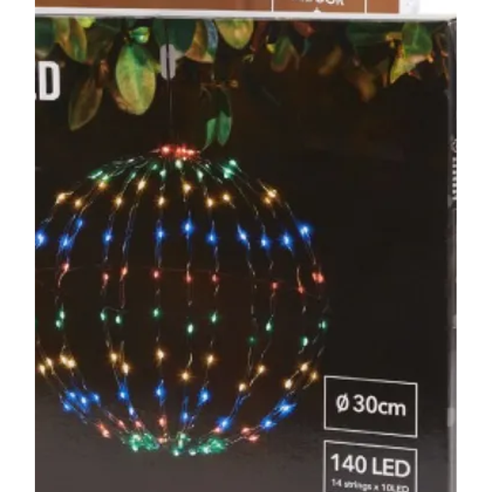 Lichtbol 30 cm Multicolor 2
