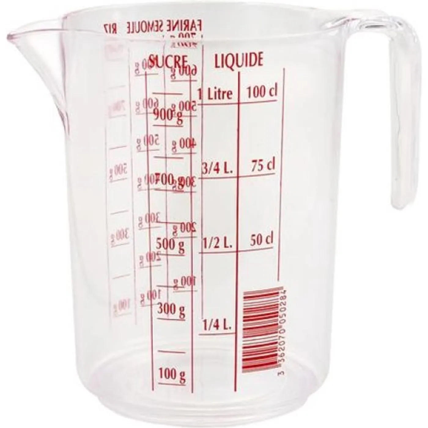 Maatbeker 1 l Transparant