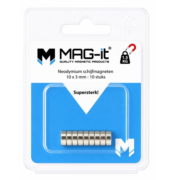 Magneten 10x3mm 10st