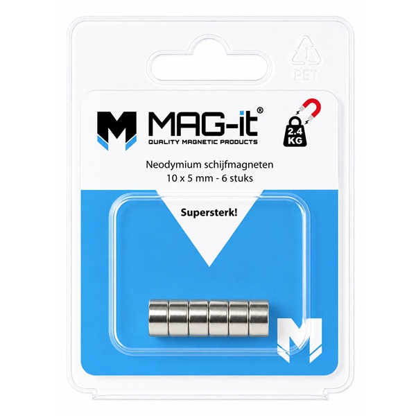 Magneten 10x5mm 6st