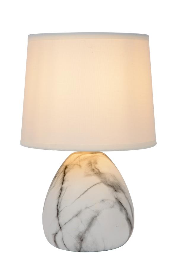 Marmo Tafellamp-Wit-Ø16-1xe14-40w-Kerami.