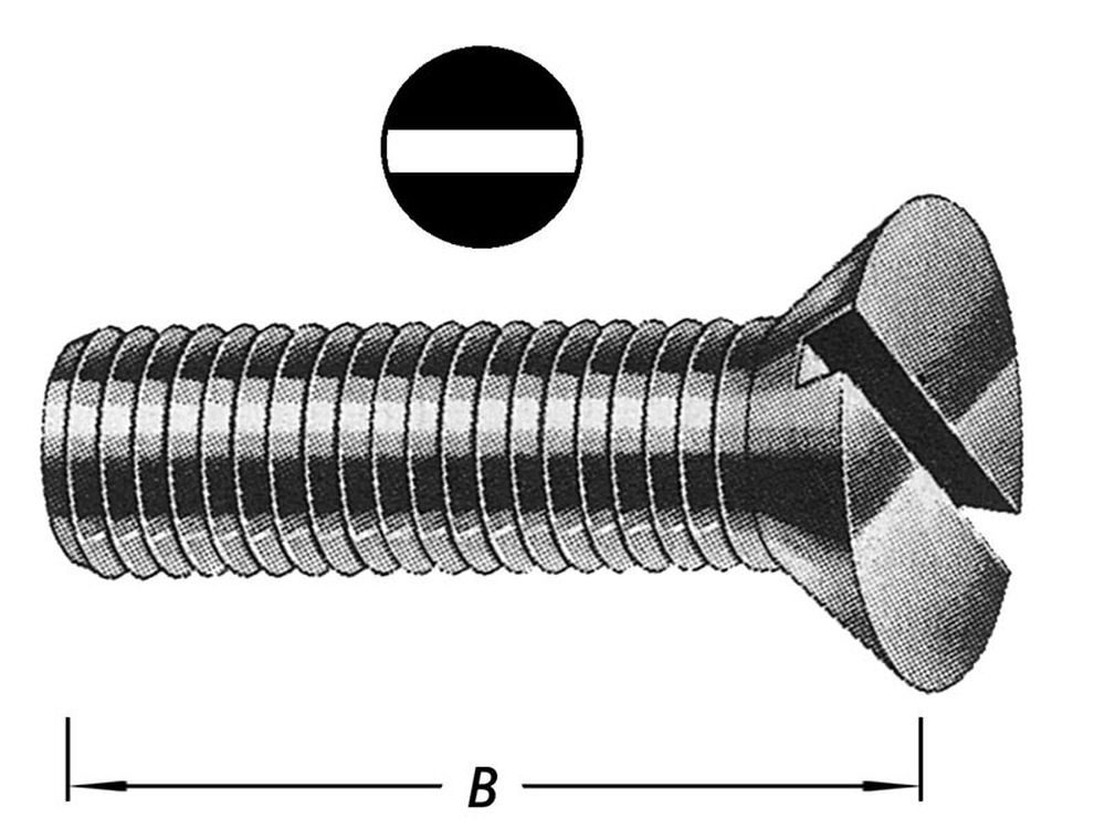 Metaalbouten Platte Kop + Moer M4 X 20 mm