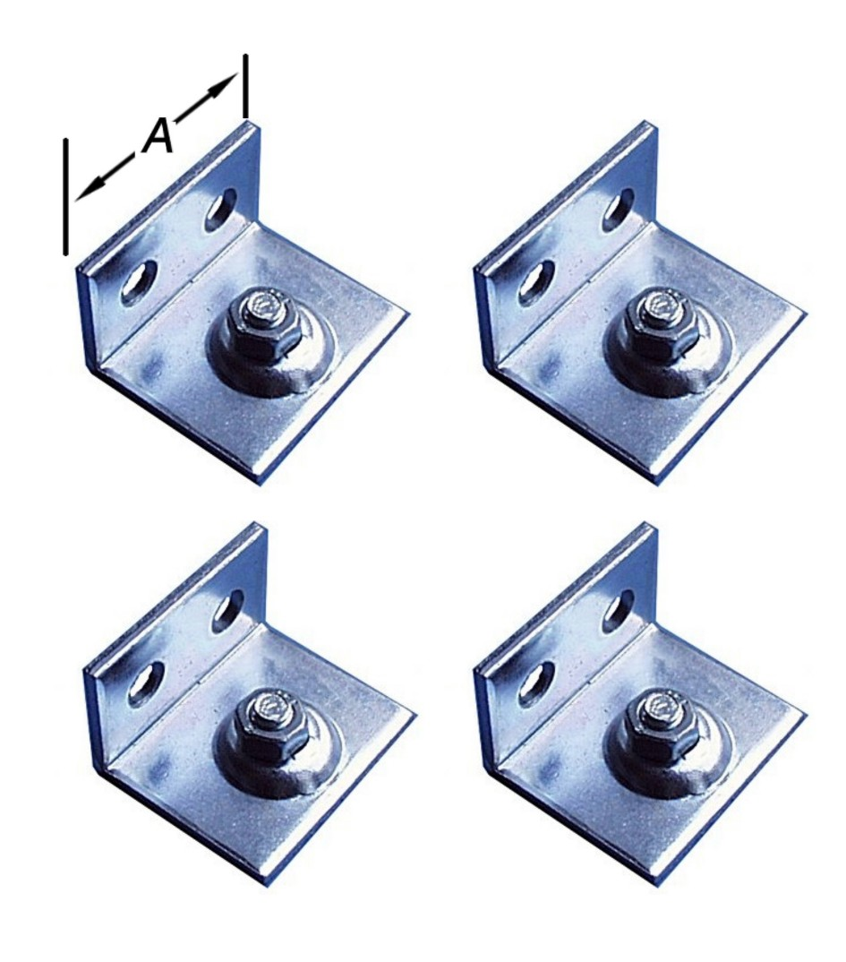 Meubelgreep, Hoekig, Rvs 128 mm H=30mm