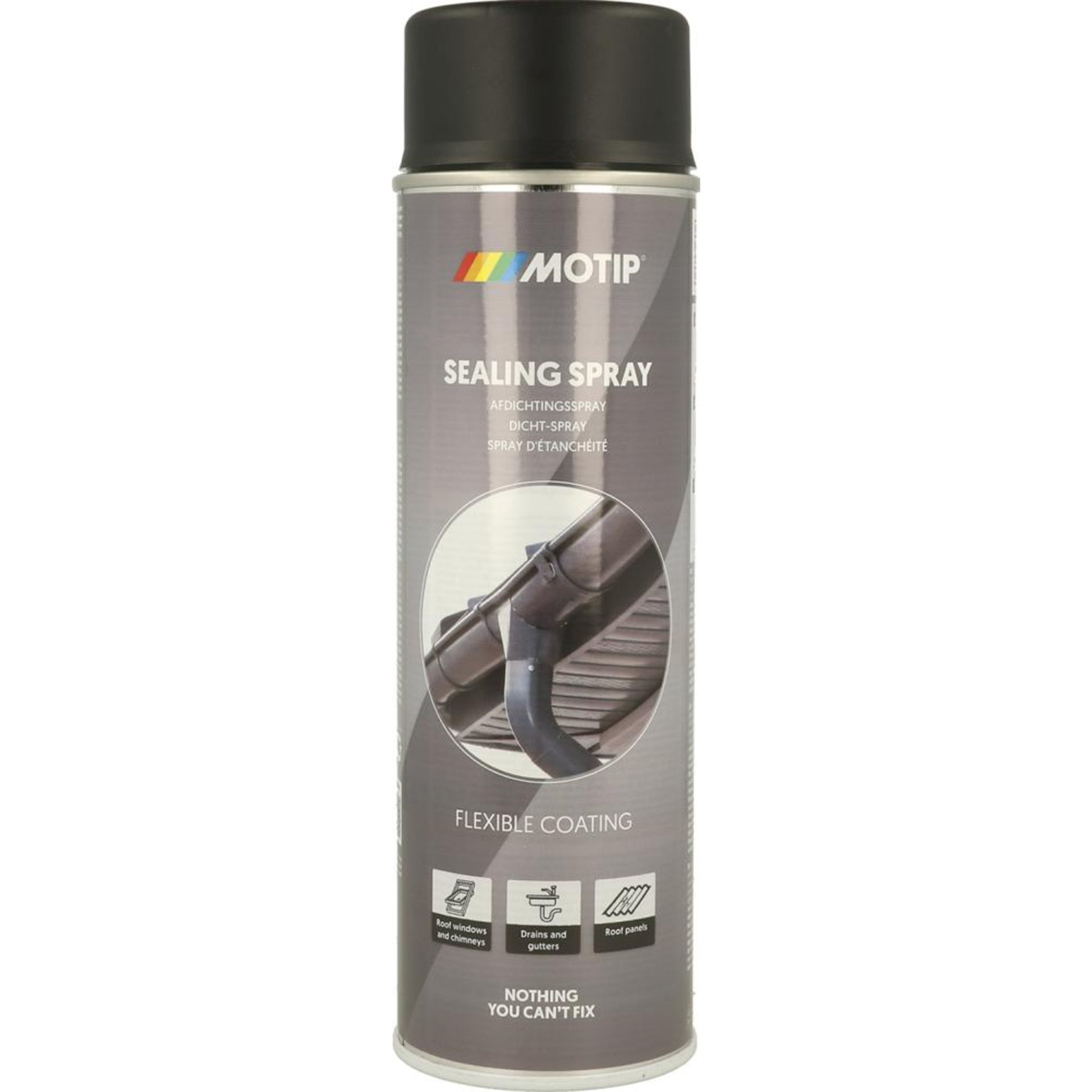 Motip Afdichtingsspray Zwart 0.5 l