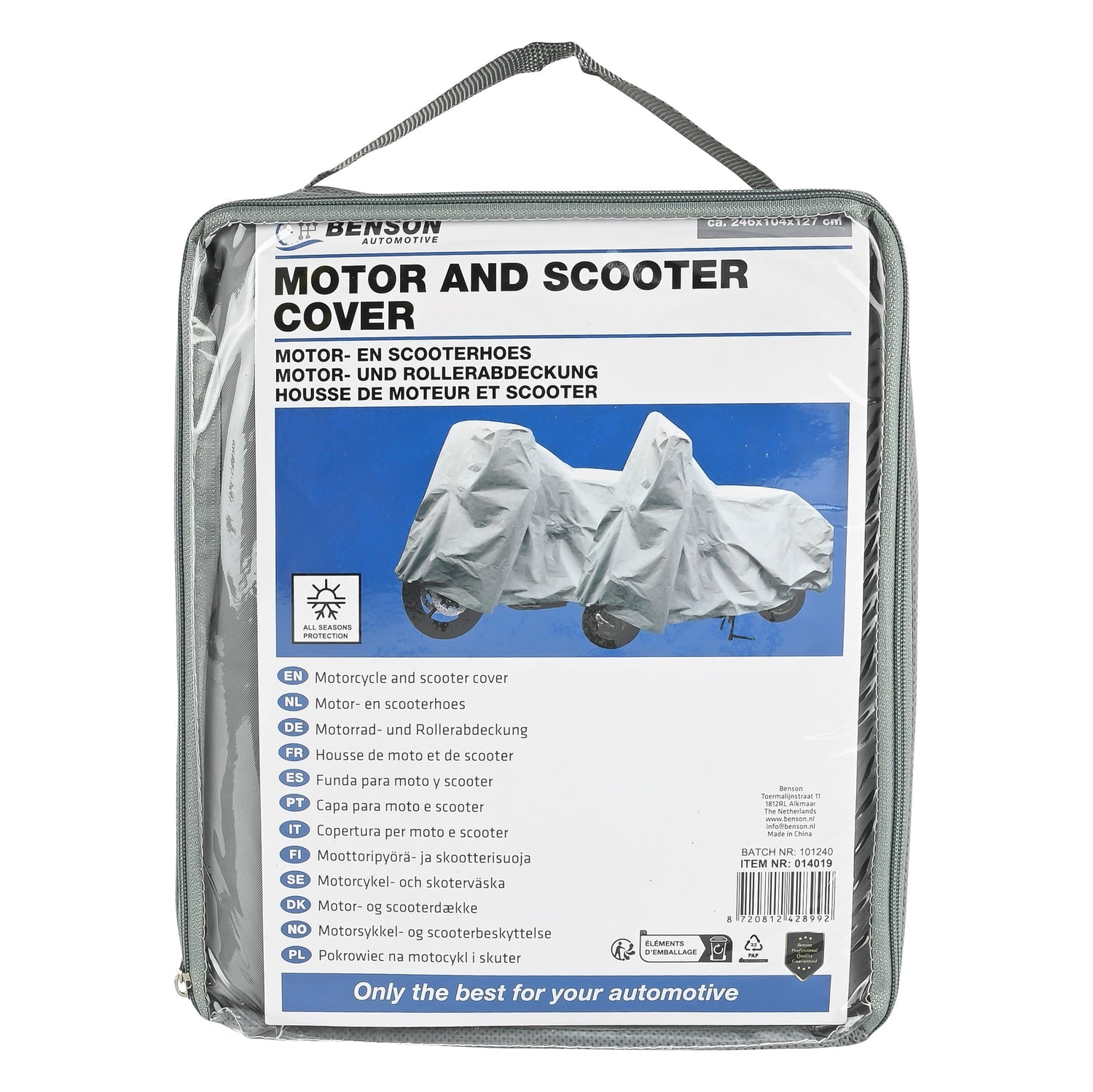 Motor / Scooter Hoes 246x104x127cm 4