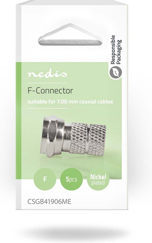 Nedis F Connector Satteliet 5st 5