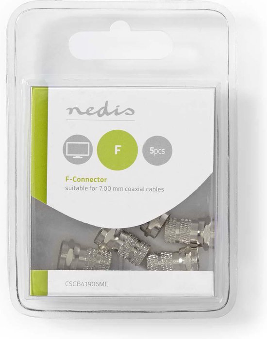 Nedis F Connector Satteliet 5st 6
