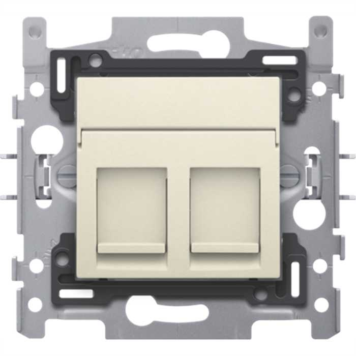 Niko - Inbouwraam met 2x Rj45 Utp Cat.5e