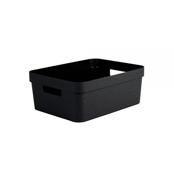 Opbergbak 12 l Deco Stone Zwart