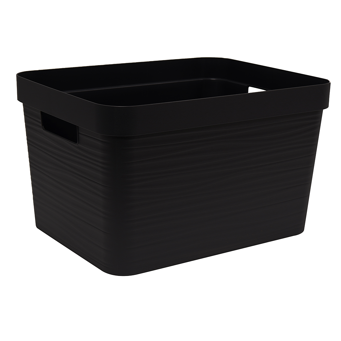 Opbergbak 18 l Deco Stone Zwart
