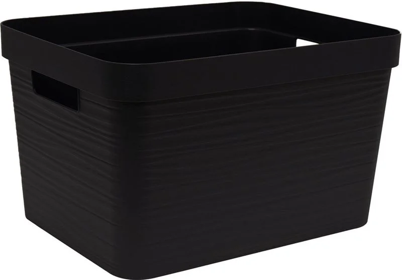 Opbergbak 6 l Deco Stone Zwart 4