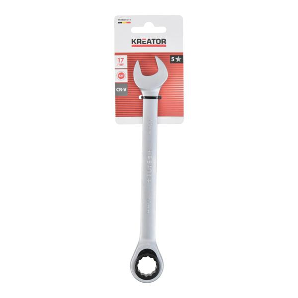 Open Ring-, Ratelsleutel 17, 222 mm