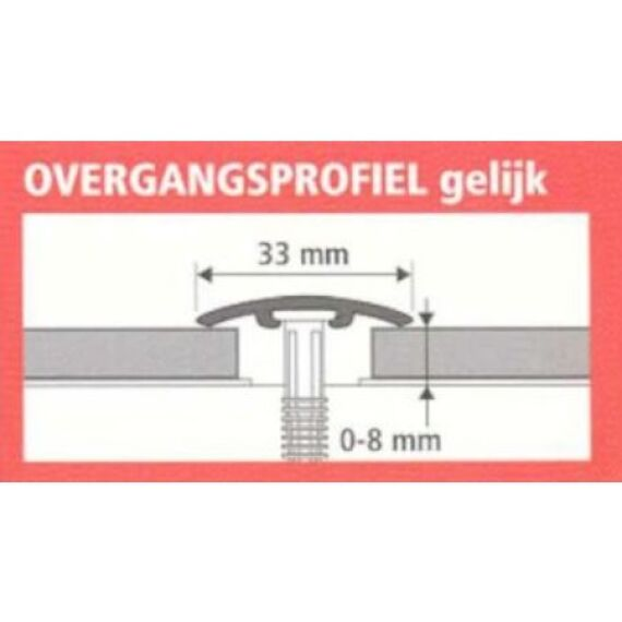 Opg 33 mm Grijs Eik 190 cm 2
