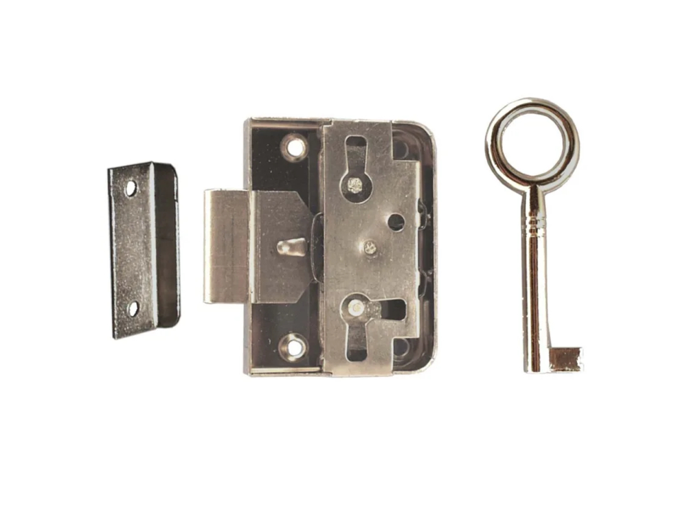 Opleg Meubelslot Vernikkeld 20 mm
