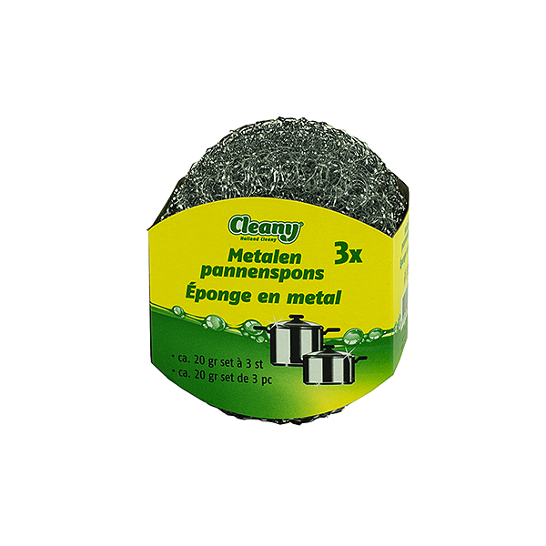 Pannenspons Metaal 3st 2
