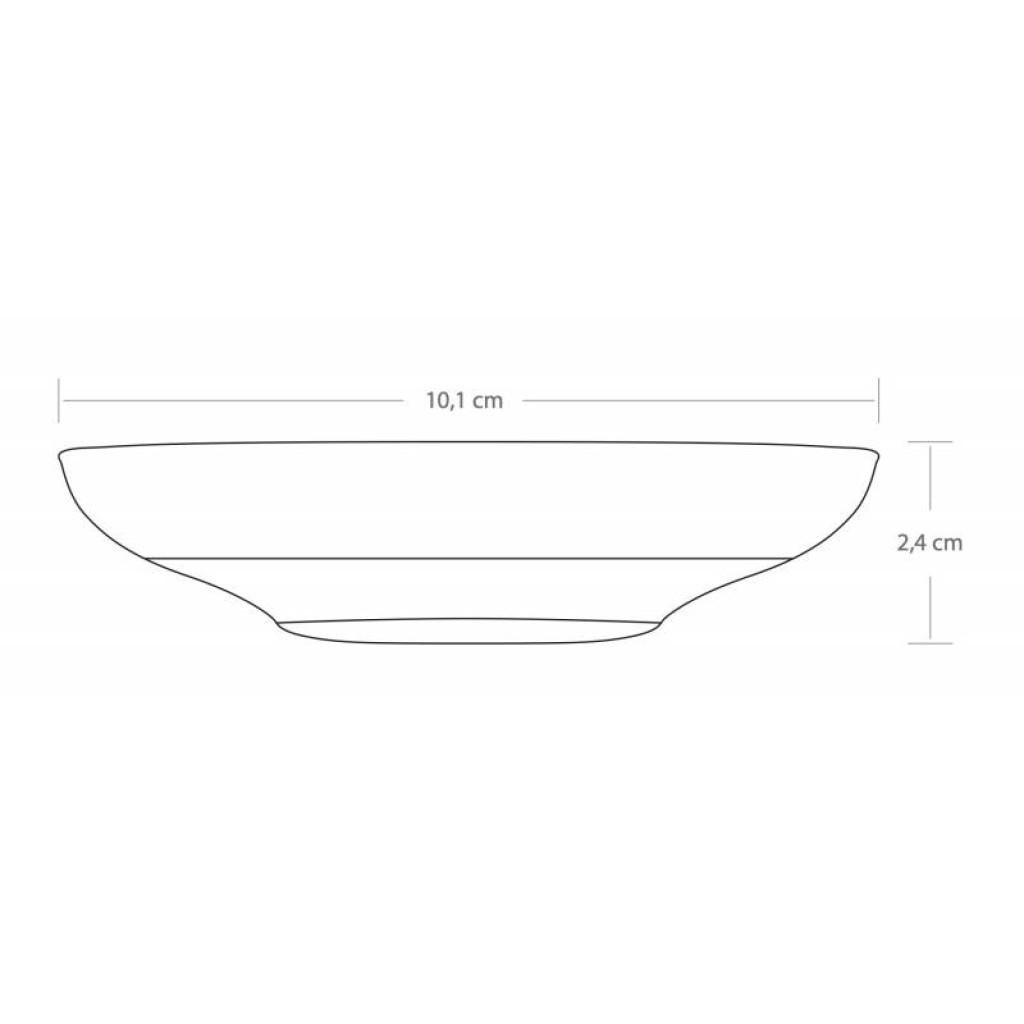 Pasabahce Thee Onderglazen 6st 101 mm 3
