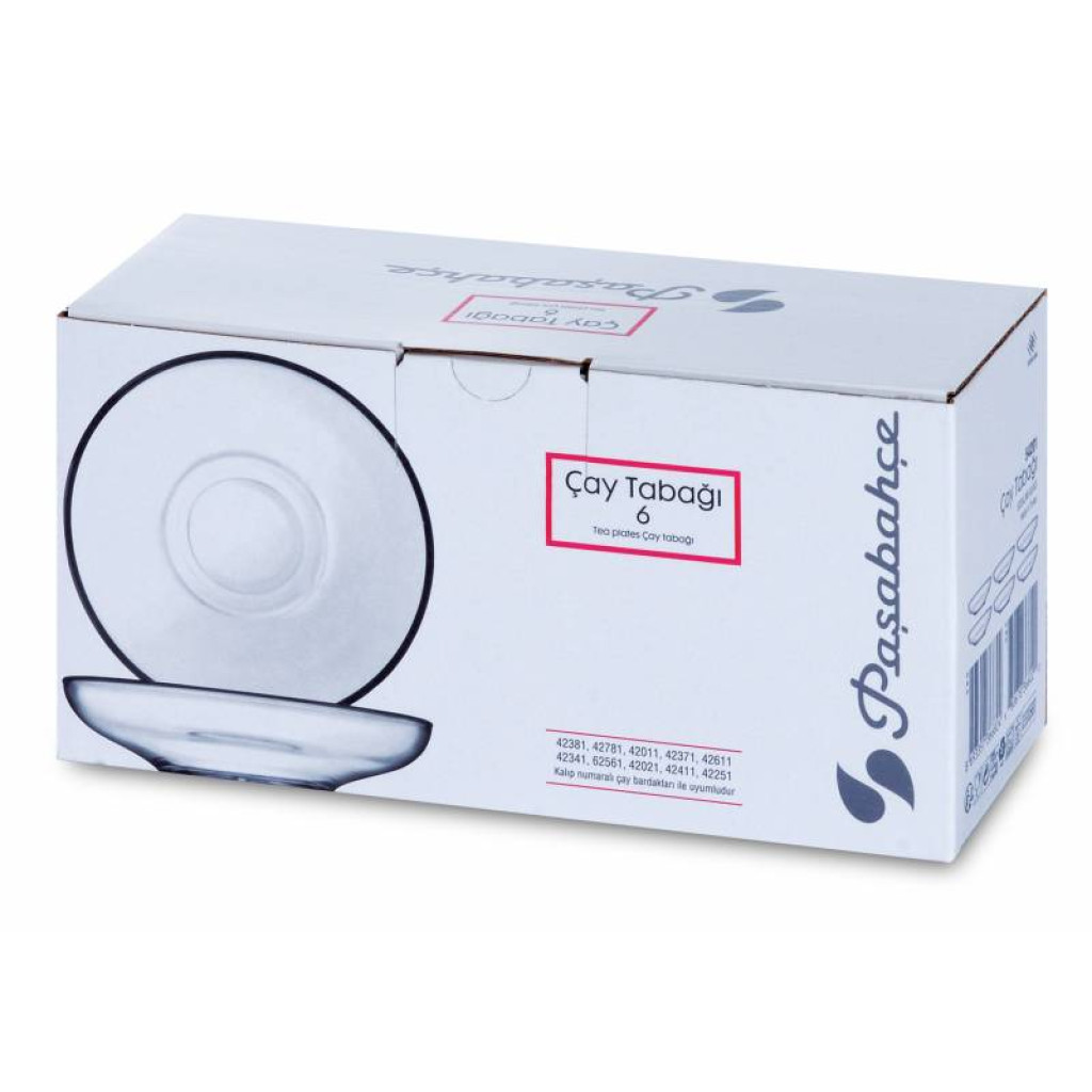 Pasabahce Thee Onderglazen 6st 101 mm 4