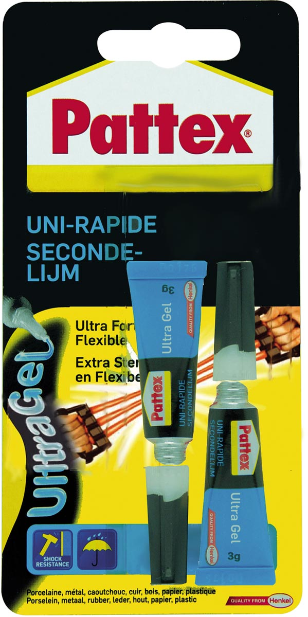 Pattex Secondenlijm Ultragel 2 X 3 g