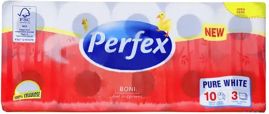 Perfex Wc Papier 3laags 10 Rol
