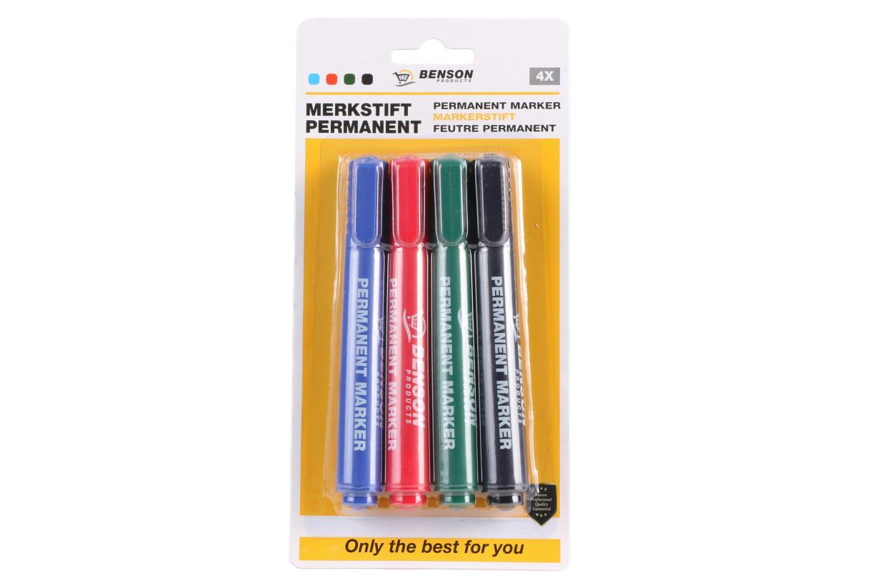 Permanent Marker Stift Kleur 4st 4