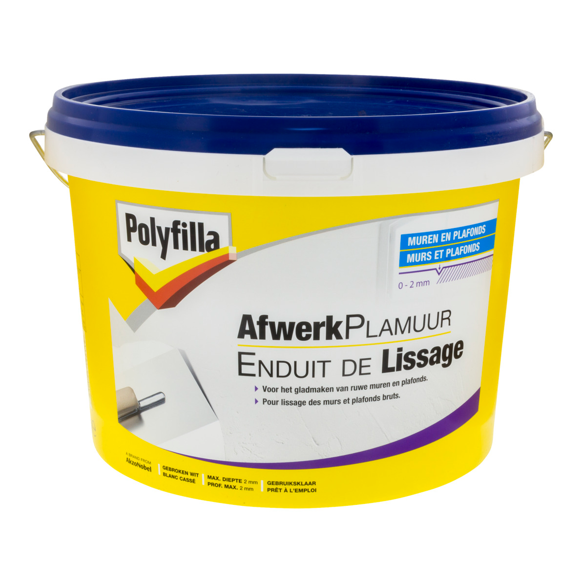 Polyfilla Afwerkplamuur Wit 7 l