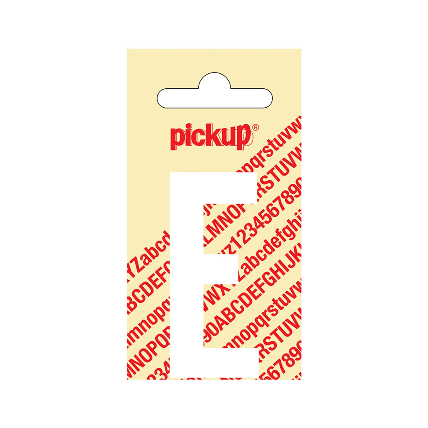 Pickup Letter Nobel 60 mm Wit E
