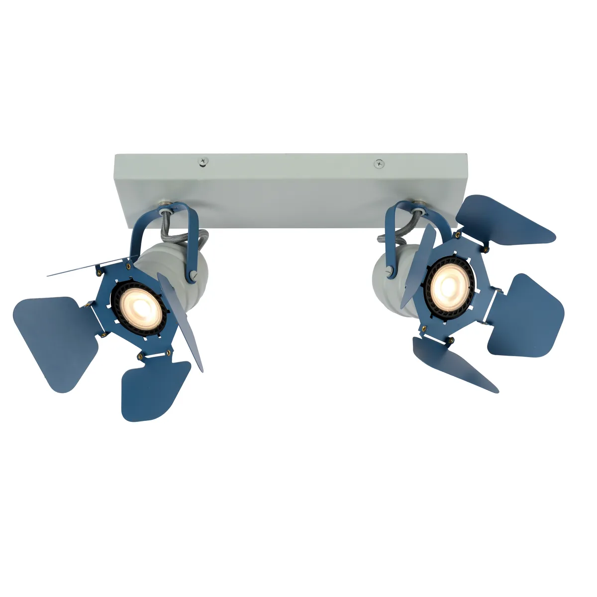 Picto Plafondspot Kinder-Blauw-2xgu10-35w