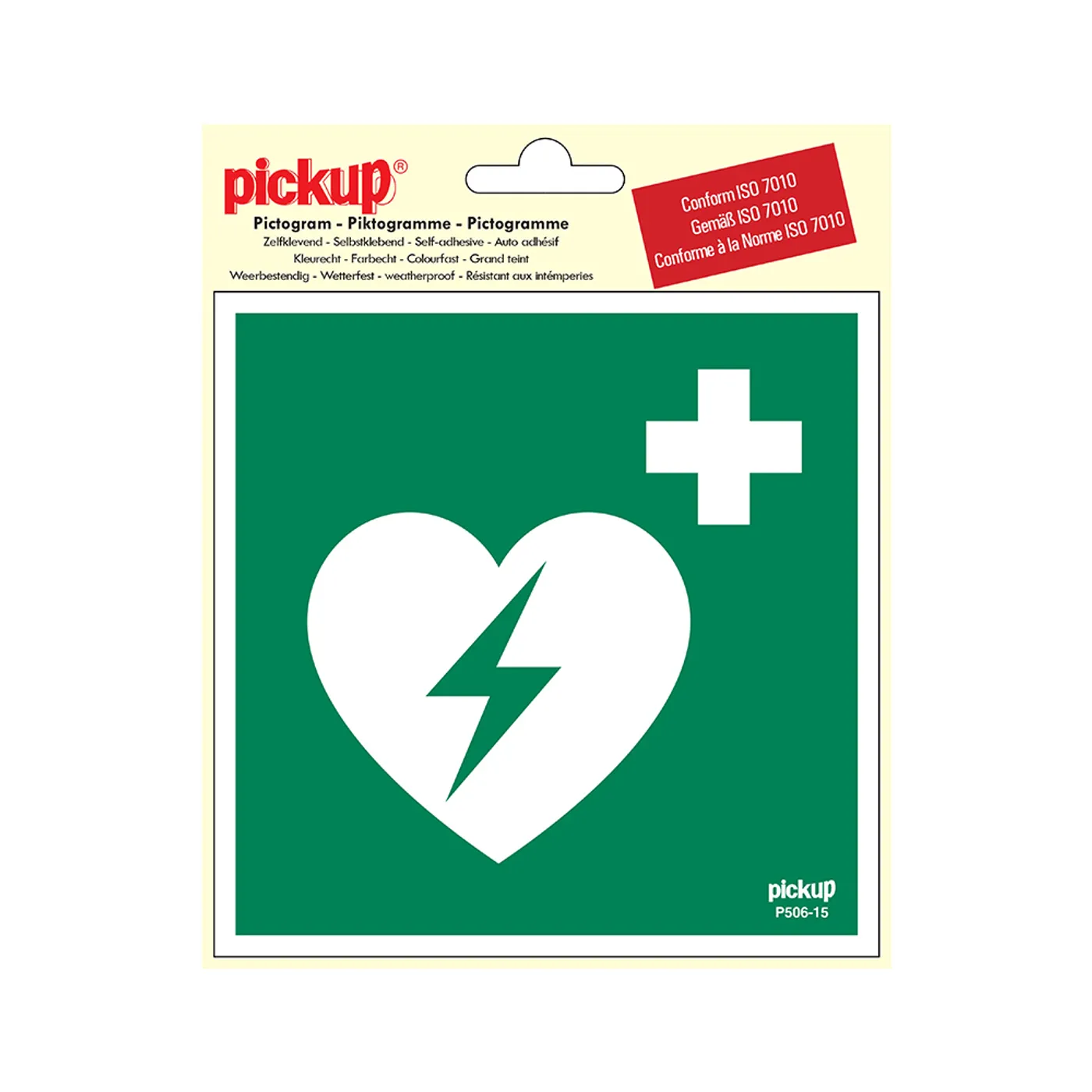 Pictogram Vinyl 15x15 Aed