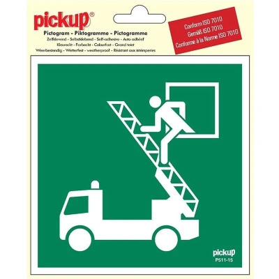 Pictogram Vinyl 15x15 Reddingsweg Uitgang