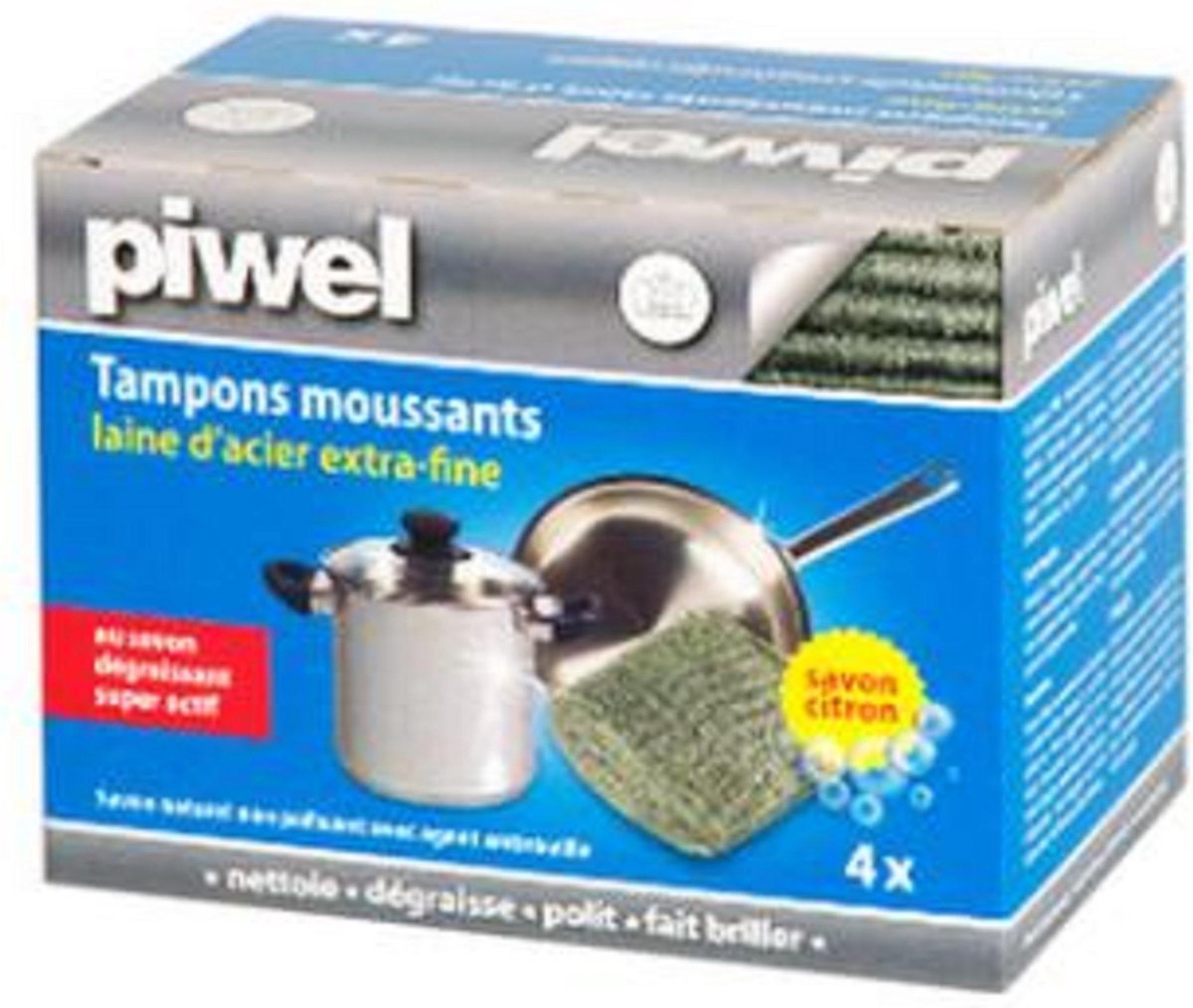 Piwel Staalwol met Zeep 4x 2