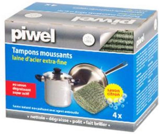 Piwel Staalwol met Zeep 4x