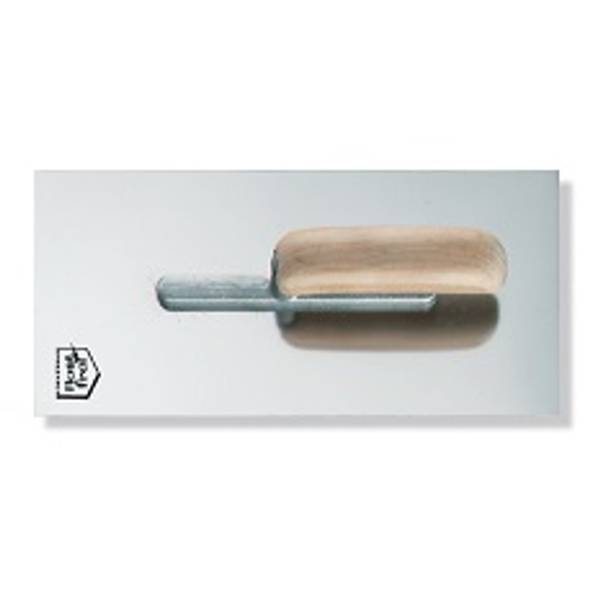 Plakijzer Inox 28x13cm Houten Handvat