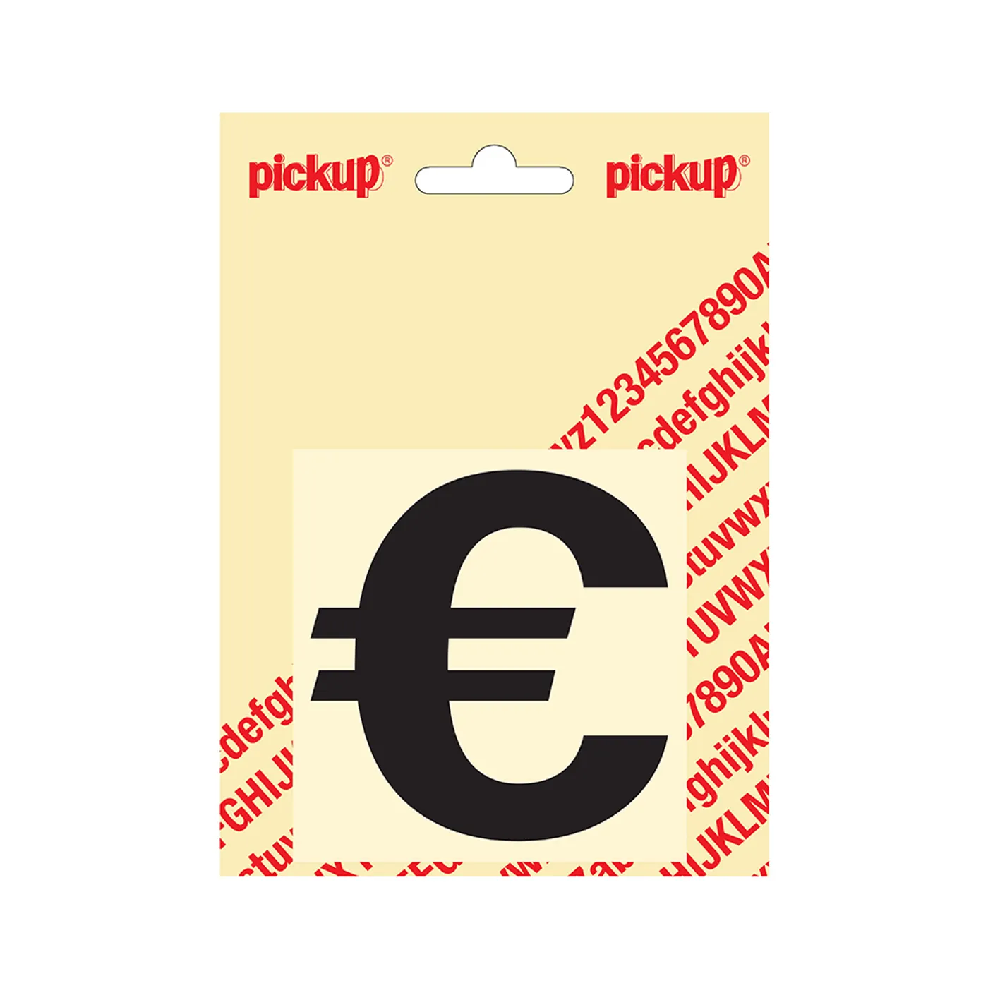 Plakletter Helvetica 80 mm Zwart €