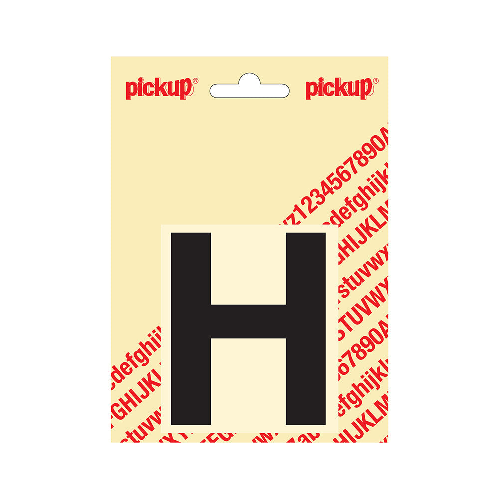 Plakletter Helvetica 80 mm Zwart @