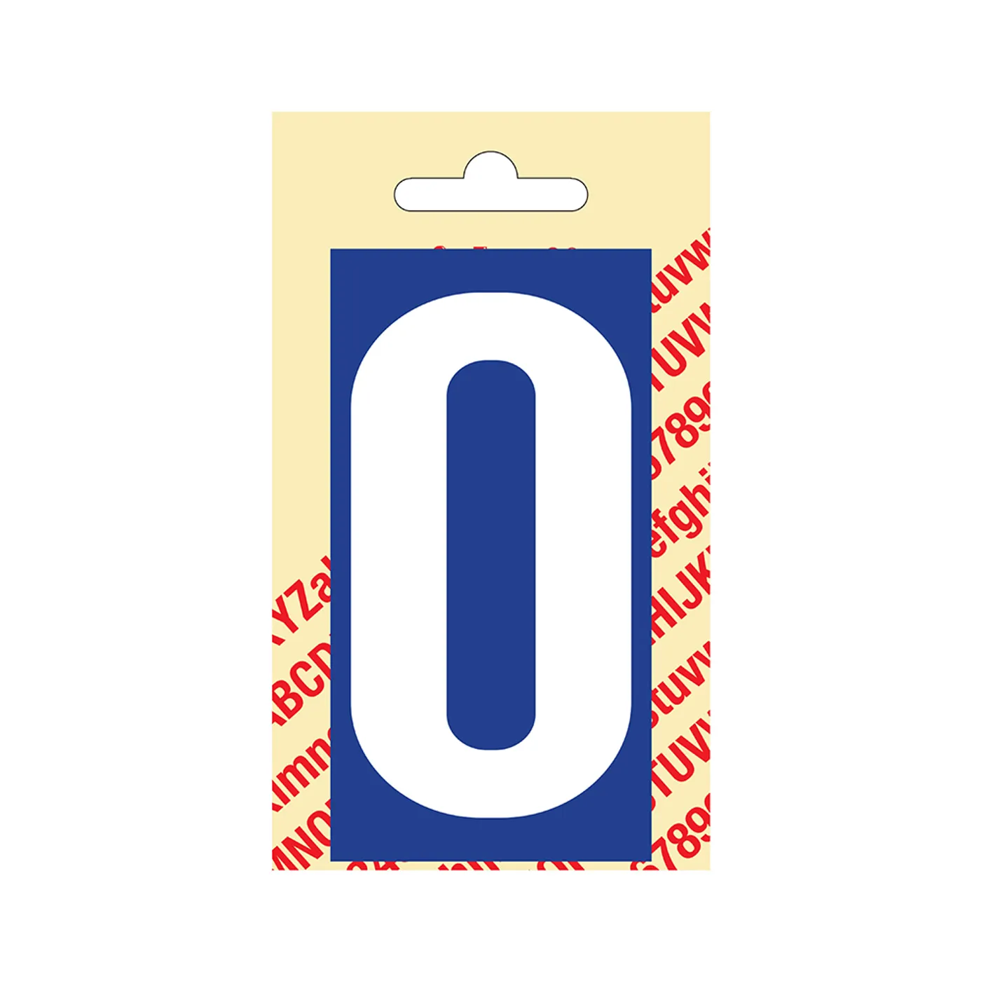Plakletter Kuns. 90 mm Blauw 0