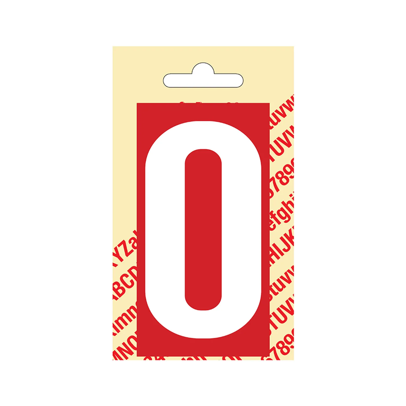 Plakletter Kuns. 90 mm Rood 0