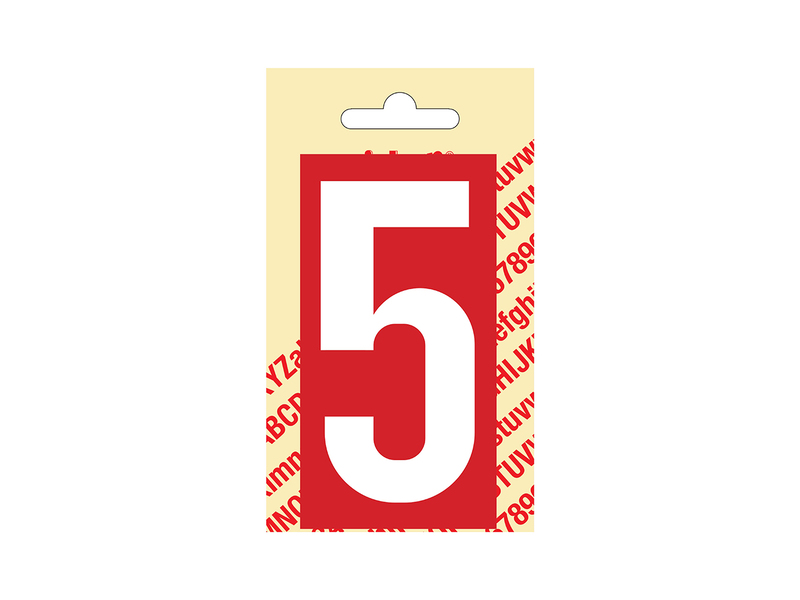 Plakletter Kuns. 90 mm Rood 5