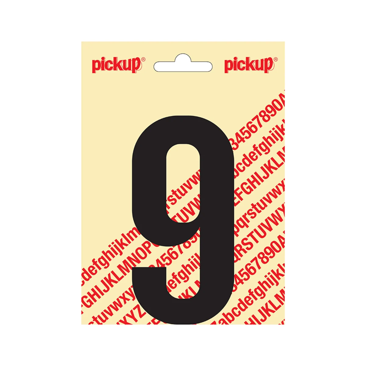 Plakletter Nobel 120 mm Zwart 9