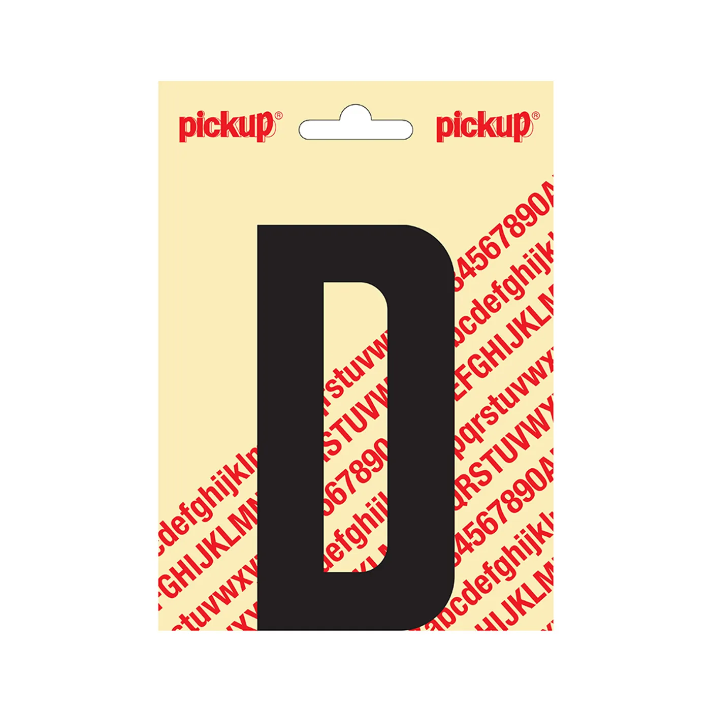 Plakletter Nobel 120 mm Zwart D
